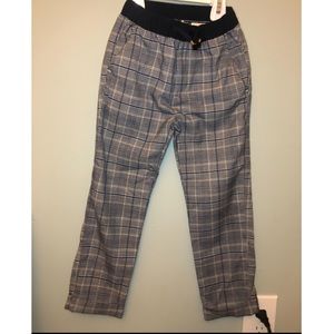 Zara plaid drawstring pant